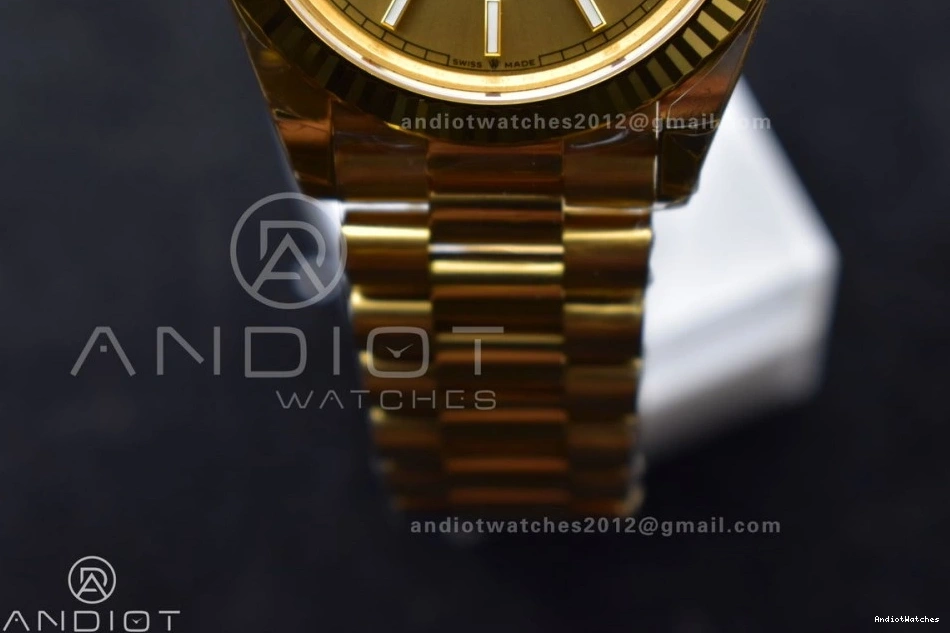 YG QuickDry on Weight) 661 1:1 Day VR3255 Edition 228238 President Gold (Gain Dial Bracelet Date Best THBF 40 0421